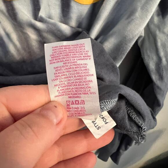 No Boundaries Smiley Tie Dye Cropped Tee Shirt Juniors Size Large / 11 - 13 - Picture 8 of 8